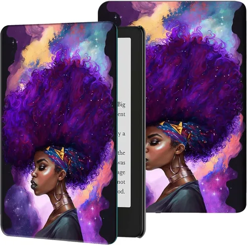 Vista 55 de Funda para Kindle de 6 pulgadas (11.ª generación, versión 2024/2022) delgada de piel sintética, ajustable, multiángulo, Smart Shell con función