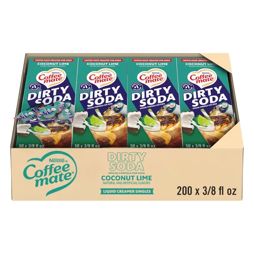 Vista 17 de Nestle Coffee mate Crema para café de sabor French Vanilla, crema líquida en envase individual, sin lácteos, sin refrigeración, 0.375 fl oz