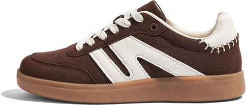 Vista 35 de LUCKY STEP Zapatillas de moda con suela de goma retro para mujer