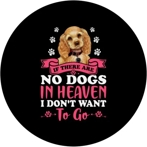 Vista 3 de Cocker Spaniel If No Dogs In Heaven - Divertido diseño de los amantes de los perros, PopSockets intercambiables