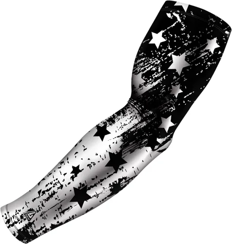 Vista 9 de B-Driven Sports Sleeve Pro-Fit - Manga Patriótica - Estados Unidos, Cuba, México, Israel, Canadá, Venezuela, Rep. Dominicana - Individual