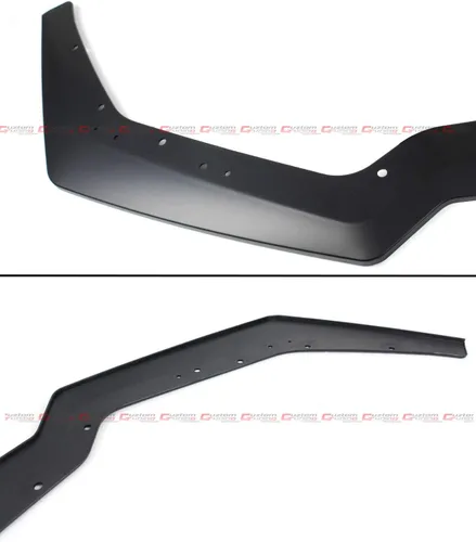 Vista 3 de Textura acabado negro Performance Pack Style Add-on parachoques delantero divisor de labio compatible con Ford Mustang GT Ecoboost 2018-2023