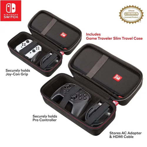 Vista 4 de Game Traveler Nintendo Switch Go Play System Case - Switch Case for Switch OLED, or Switch, 2 Cases-In-One, Allows You To Travel With Your Full