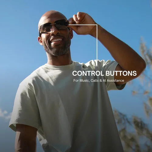 Vista 3 de Eddie Bauer - Anteojos inteligentes para hombres con Bluetooth, anteojos inteligentes con lentes polarizadas UV400, altavoces de oreja abierta