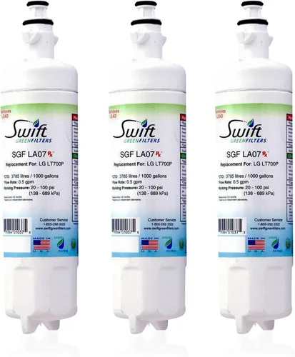 Vista 12 de Filtro de agua de repuesto farmacéutico SGF-LA07 Rx para LG LT700-P, 46-9690, ADQ36006102, ADQ36006101, EFF-6032A, PH21410 de Swift Green Filters