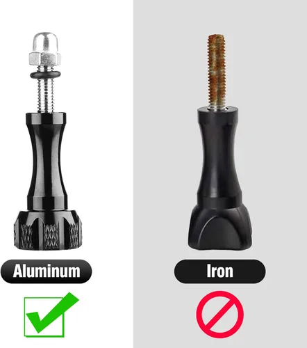 Vista 4 de ChromLives Adaptador de montaje de trípode con tornillo de pulgar compatible con Gopro Hero 11,10,9, 8, 7, 6, 5, 4, DJI Osmo, Sjcam, cámaras