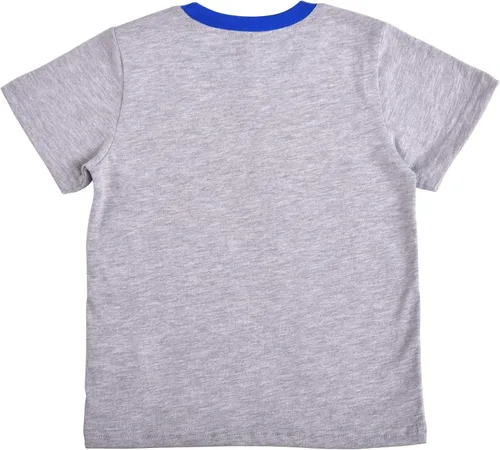 Vista 3 de Marvel Conjunto de camiseta y pantalones cortos de Avengers para niños pequeños y pequeños, azulgris o rojogris