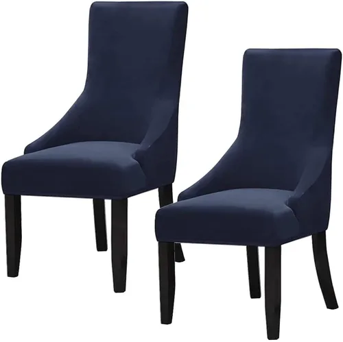 Vista 25 de Juego de 1 fundas elásticas para silla con respaldo de ala, protector reutilizable para silla de brazo, protector lavable para silla de comedor