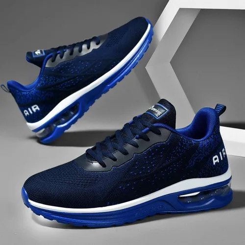Vista 6 de Autper - Tenis deportivos Air para correr para hombre, tenis ligeros para caminar, trotar, ir al gimnasio o hacer deportes, talla 6.5 a 12.5