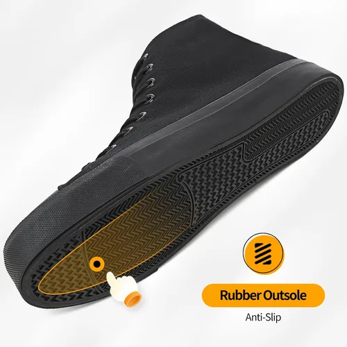 Vista 46 de ZGR Tenis de lona para hombre, con cordones, clásicos, casuales, para caminar