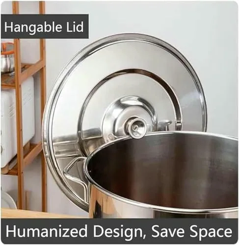 Vista 7 de Olla para Pasta De Acero Inoxidable, Juego De Olla para Pasta Con Cesta para Insertar, 4 Agujeros