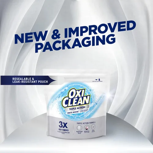 Vista 7 de OxiClean Triple Action White Revive - Blanqueador en polvo, 4 libras