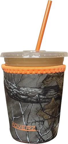 Vista 47 de Funda Koverz para café helado, funda aislante de neopreno para taza, se ajusta a una taza de café de 32 Oz., lavable y reutilizable, accesorios