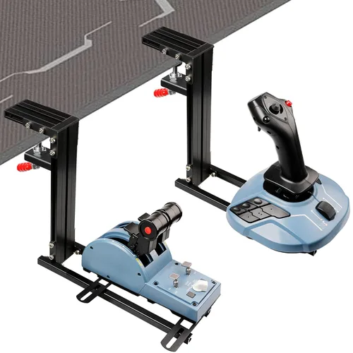 Vista 3 de Hikig The Desk Mount for The Flight Sim Game Joystick, Throttle and Hotas Systems. Fit Almost All of The Flight Sim Game Joystick Controllers