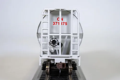 Vista 4 de Bachmann Trenes - Tolva de grano cilíndrica canadiense de 4 bahías - CN Environmental - Escala HO, gris, 8