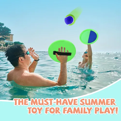 Vista 6 de Juego de pelotas para lanzar y atrapar, juguetes de playa para niños, juguetes al aire libre y juegos de patio para niños y niñas, mejora