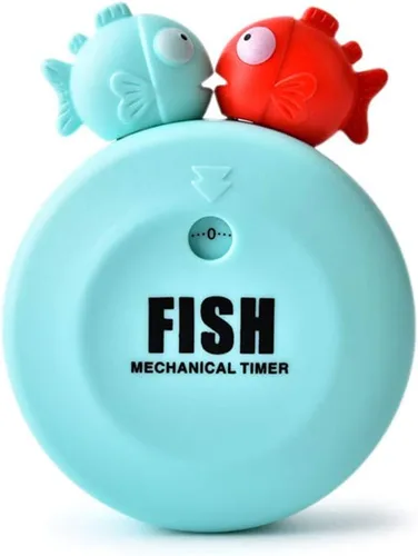 Vista 12 de Temporizadores de maquinaria Bobofish de dibujos animados de 60 minutos mecánico para cocina, reloj con alarma fuerte, contadores de alarma manual