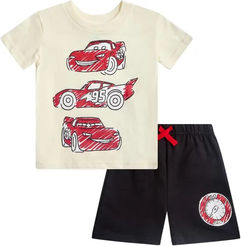Vista 13 de Disney Conjunto de 2 piezas de camiseta y pantalones cortos de manga corta de Mickey Mouse Lightning McQueen Toy Story (12M-24M)