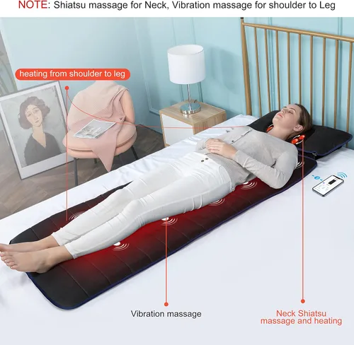 Vista 7 de COMFIER Shiatsu - Masajeador de pies con calor, vibración, máquina de masaje de pies de compresión rodante para fascitis plantar, tapete de masaje