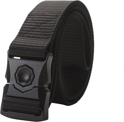 Vista 2 de Cinturones tácticos para hombre con hebilla de liberación rápida resistente