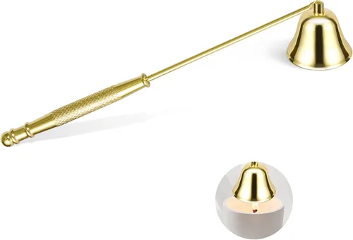Vista 11 de Extintor de velas con mango largo, accesorio de soplador de velas con mecha de metal con mango largo para velas perfumadas, velas de aromaterapia