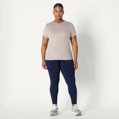 Vista 108 de Amazon Essentials Camiseta de manga corta con cuello redondo para mujer, de secado rápido, para entrenamiento, gimnasio, paquete múltiple