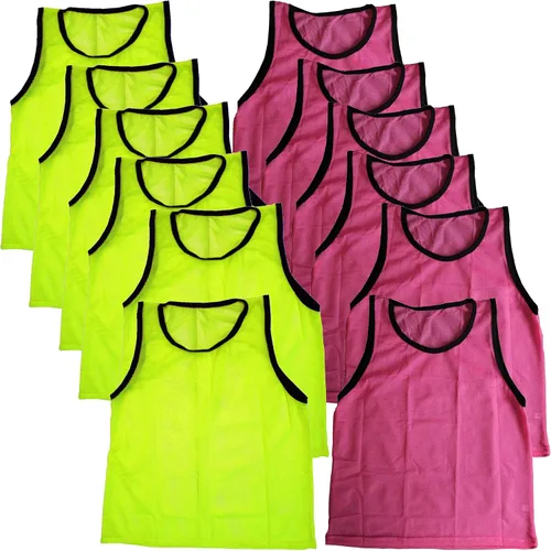 Vista 67 de BlueDot Trading Adult & Youth Scrimmage Training Vests for Soccer, Basketball & More – Available in 1, 6, 12, 24 Packs Naranja