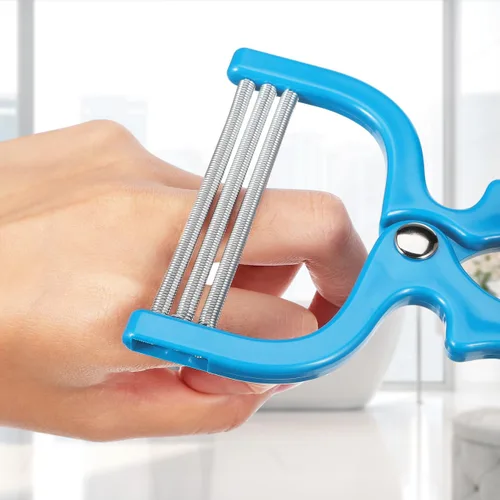 Vista 8 de Depiladora facial manual para mujeres, removedor de vello de primavera para cara, barbilla, labio superior, herramienta de depilación portátil (azul)