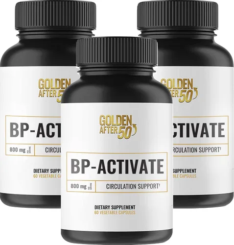 Vista 7 de Golden After 50 BP-Activate - Suplemento de óxido nítrico con aminoácidos esenciales - Suplemento de apoyo para la circulación sanguínea y la salud