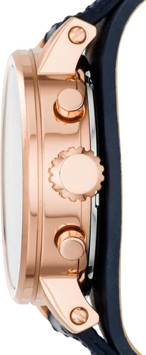 Vista 3 de Fossil Reloj de mujer original Boyfriend con cronógrafo y brazalete de cuero genuino