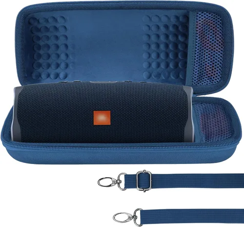 Vista 18 de Carcasa Rígida Lebakort Compatible con Altavoz JBL Charge 5 Charge 4 Impermeable (Carcasa Negra)