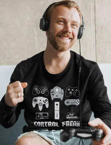 Vista 2 de Sudadera Eat Sleep Game, con capucha, regalo para jugador, para hombre