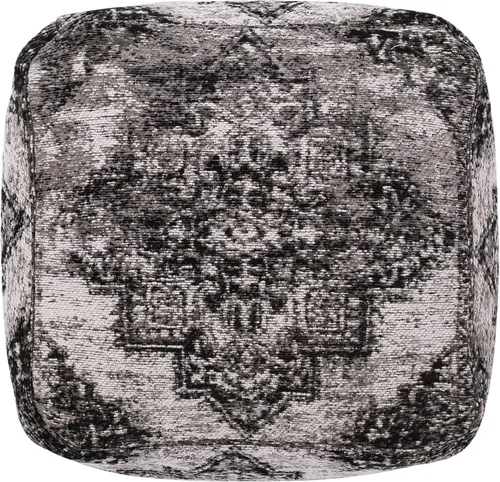 Vista 6 de Christopher Knight Home Lily - Puf de tela boho tejida a mano, color negro, beige