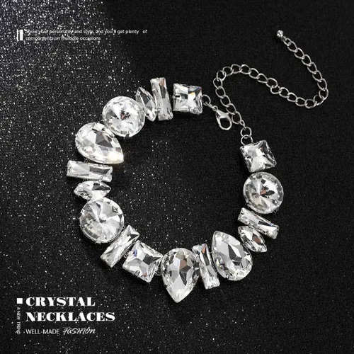 Vista 2 de JONKY Gargantilla con diamantes de imitación para mujer