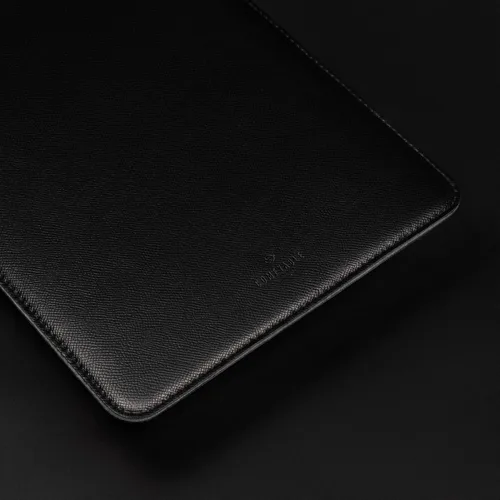 Vista 8 de Comfyable Funda para laptop de 13 pulgadas, compatible con MacBook Air M4 2025-2018 y MacBook Pro M2 2022 M1 2020-2016, funda de piel sintética Negro