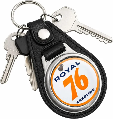 Vista 82 de Brotherhood Round Key Chain for Vintage Motor Oil, Petroleum, and