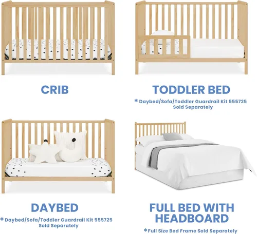 Vista 26 de Delta Children Heartland - Colchón convertible 4 en 1, color negro + Twinkle Galaxy para cuna y colchón para niños pequeños (paquete)