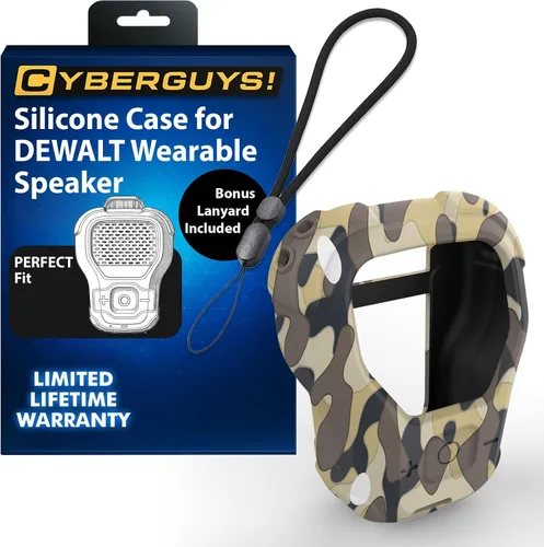 Vista 11 de CYBERGUYS Funda de Silicona para Altavoz Bluetooth Portátil DEWALT, Cubierta Protectora Duradera a Prueba de Golpes Antideslizante para Mini Altavoz