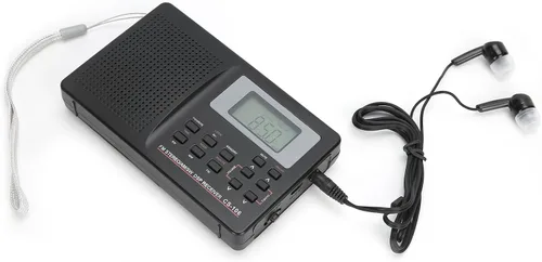 Vista 2 de Radio portátil AM FM SW, mini FM AM SW MW receptor Vintage Pocket Radio, CS 106 Radio de banda completa con auriculares para regalos Familia