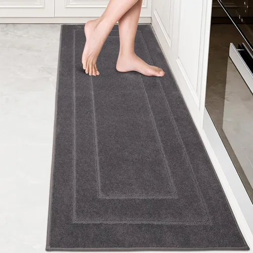 Vista 51 de PURRUGS Alfombra de cocina lavable a máquina, de 24 x 35.5 pulgadas, antideslizantes, antideslizantes, tapetes de pie suaves y superabsorbentes