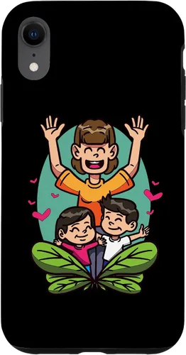 Vista 24 de iPhone 16 Cartoon Children Playing Design For Kids And Family Case