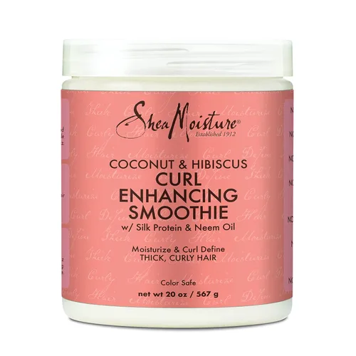 Vista 2 de SheaMoisture Crema para el cabello con batido y mousse para cabello grueso y rizado
