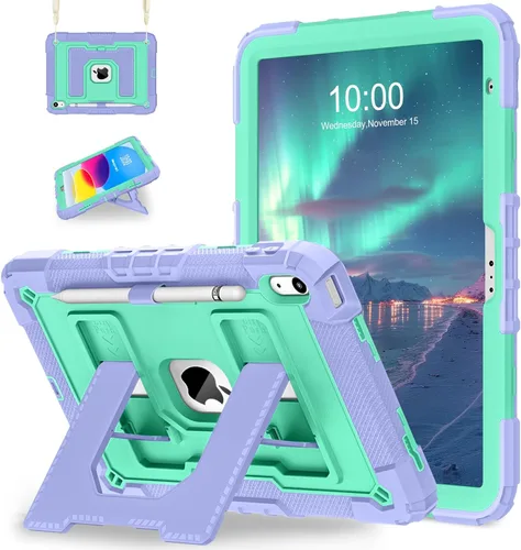 Vista 13 de WESOROL Funda para iPad A16 11ª Generación 11 Pulgadas (2025) iPad 10ª Generación 10.9 Pulgadas (2022), Fundas i Pad A16 Grado Militar Resistente a