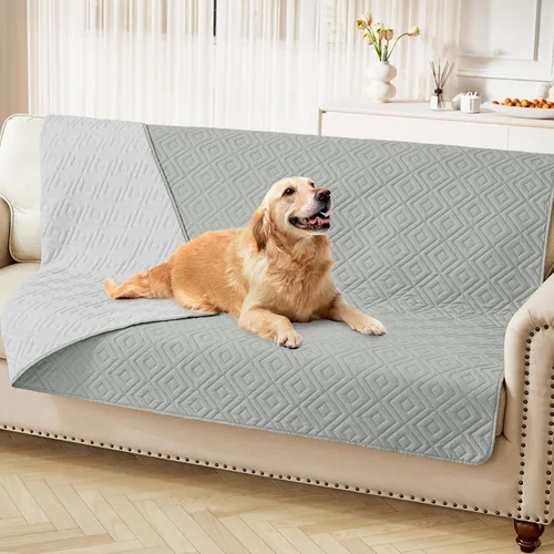 Vista 24 de hyha Manta impermeable para perros, funda suave para cama de perro, mantas para mascotas, funda impermeable para sofá y sillón para perros lavable