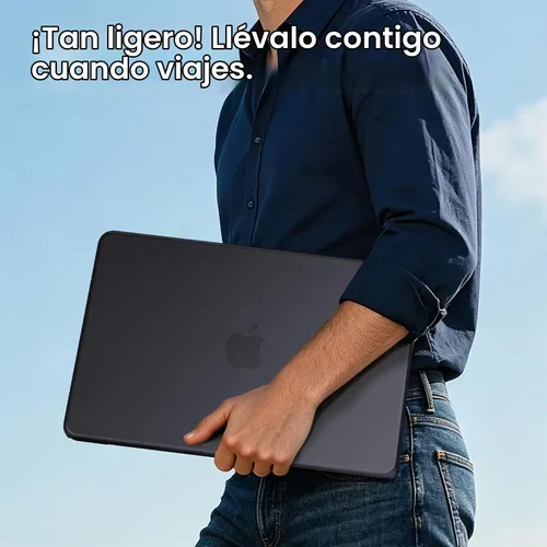 Vista 4 de BlueSwan para MacBook Neo Case 13 pulgadas 2026 Release A18 Pro Chip Modelo Índigo transparente