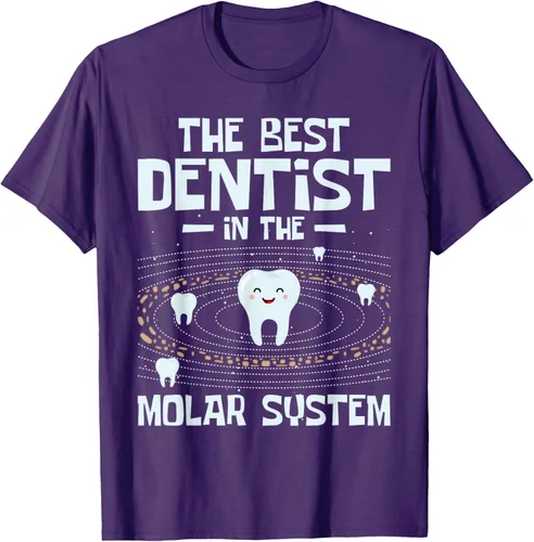 Vista 40 de El mejor dentista - Molar Teeth Dental Odontología DDS Camiseta Negro