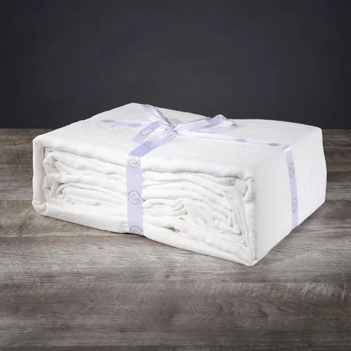 Vista 8 de Delilah Home Juego de sábanas de cáñamo orgánico, juego de sábanas duraderas de 3 piezas con 6.35 oz/m², ajustadas, planas y una funda de almohada