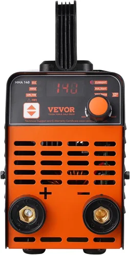 Vista 9 de VEVOR Soldador de Palo, Mini y Portátil 140Amp 2 en 1 Máquina de Soldadura ARC/Lift TIG, Soldador de Arco con Arranque en Caliente/Fuerza