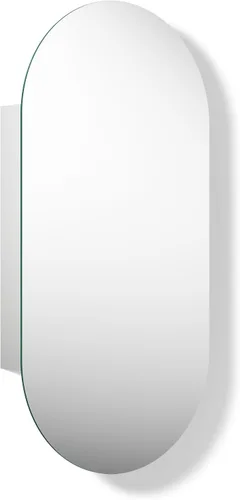 Vista 28 de Kohler 35573-BNL Verdera® - Espejo de gabinete de medicina enmarcado, diseño cápsula, interior espejado, gabinete de baño, estantes de vidrio