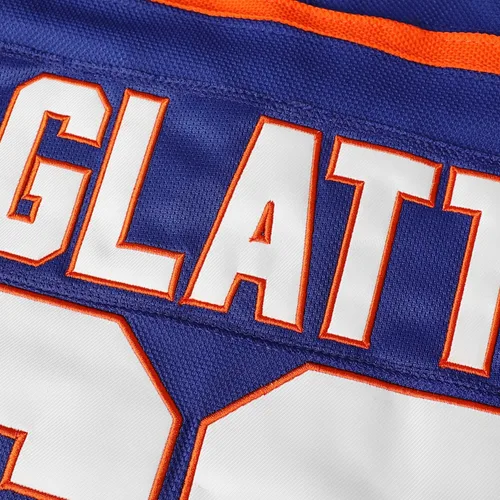 Vista 8 de Phoneutrix Doug The Thug #69 Glatt Halifax Highlanders Jersey de hockey azul